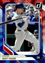 2026 Donruss Red & Blue Laser #28 Matt Shaw