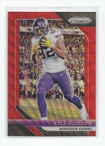 2018 Panini Prizm Prizm Red Wave #81 Kyle Rudolph