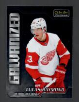 2022 Upper Deck O-Pee-Chee OPC Galvanized Platinum #G-13 Lucas Raymond