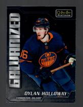 2022 Upper Deck O-Pee-Chee OPC Galvanized Platinum #G-22 Dylan Holloway