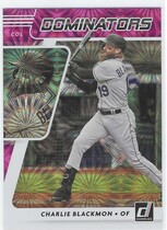 2021 Donruss Dominators Pink Fireworks #8 Charlie Blackmon