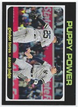 2020 Topps Heritage High Number Combo Cards #CC-4 Aaron Judge|Gleyber Torres