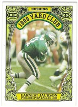 1986 Topps 1000 Yard Club #23 Earnest Jackson