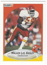 1990 Fleer Base Set #198 Walker Lee Ashley