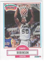 1990 Fleer Base Set #172 David Robinson