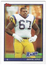 1991 Topps Base Set #543 Duval Love