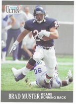 1991 Ultra Base Set #158 Brad Muster