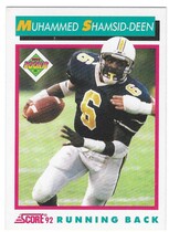 1992 Score Base Set #502 Abdul Shamsid-Deen