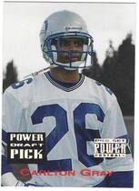 1993 Pro Set Power Draft Picks #PDP26 Carlton Gray