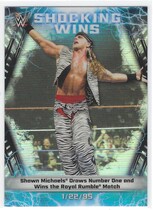 2020 Topps Chrome WWE Shocking Wins #SW-4 Shawn Michaels