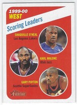 2000 Topps Heritage #146 Gary Payton|Karl Malone|Shaquille O'Neal