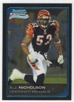 2006 Bowman Chrome #88 A.J. Nicholson