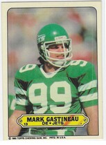 1983 Topps Sticker Inserts #13 Mark Gastineau