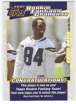 2007 Topps Rookie Fantasy Challenge #10 Craig Buster Davis