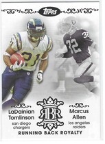 2007 Topps Running Back Royalty #RBR-LA Allen|Tomlinson