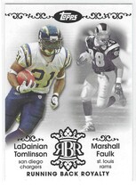 2007 Topps Running Back Royalty #RBR-TF Faulk|Tomlinson