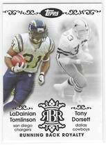 2007 Topps Running Back Royalty #RBR-TDO Dorsett|Tomlinson
