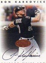 1996 Leaf Signature Autos #124 Ron Karkovice