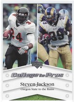 2007 Upper Deck College to Pros #NTN-SJ Steven Jackson