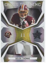 2008 Leaf Rookies & Stars Crosstraining Gold #CT-7 Devin Thomas