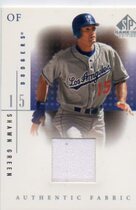 2001 SP Game Used Edition Authentic Fabric #SG Shawn Green