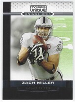 2009 Topps Unique Unique Unis #UU17 Zach Miller