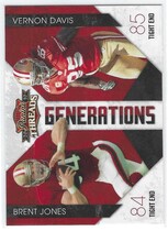 2010 Panini Threads Generations #1 Brent Jones|Vernon Davis