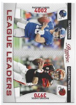 2011 Panini Prestige League Leaders #3 Carson Palmer|Eli Manning