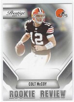 2011 Panini Prestige Rookie Review #7 Colt Mccoy