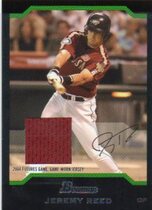 2004 Bowman Draft Futures Game Jersey Relics #BDP165 Jeremy Reed