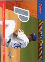 2004 Bowman Draft Prospect Premiums Relics #EJ Edwin Jackson