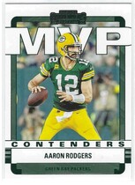 2022 Panini Contenders MVP Contenders Emerald #4 Aaron Rodgers