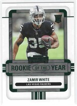 2022 Panini Contenders Rookie of the Year Contenders Emerald #14 Zamir White