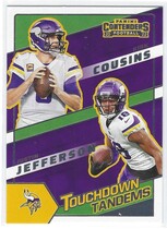 2022 Panini Contenders Touchdown Tandems #11 Justin Jefferson|Kirk Cousins