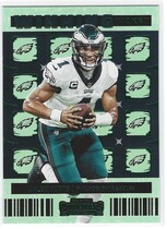 2022 Panini Contenders Winning Ticket Emerald #7 Jalen Hurts