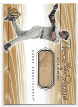 2001 SP Game Bat Edition Piece of the Game #BB Barry Bonds