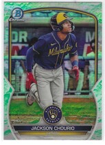 2023 Bowman Chrome Prospects Lunar Glow Refractor #BCP-76 Jackson Chourio