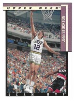 1993 Upper Deck Team MVP #TM26 John Stockton