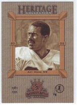 2002 Donruss Gridiron Kings Heritage Collection #HC-1 Art Monk