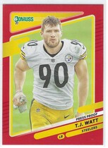 2021 Donruss Press Proof Red #22 T.J. Watt