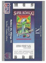 1990 Pro Set Super Bowl 160 #11 Sb Xi Ticket