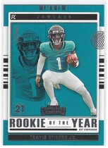 2021 Panini Contenders Rookie of the Year Contenders #8 Travis Etienne Jr.