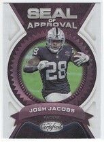 2021 Panini Certified Seal of Approval #SA-13 Josh Jacobs