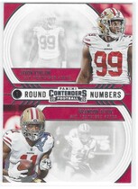 2020 Panini Contenders Round Numbers #12 Brandon Aiyuk|Javon Kinlaw