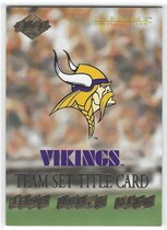 1998 Collectors Edge Supreme Season Review #101 Vikings Draft Pick