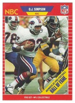 1989 Pro Set Announcers #29 O.J. Simpson