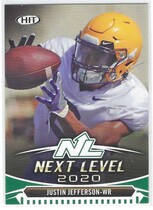2020 SAGE Hit Premier Draft Green #95 Justin Jefferson
