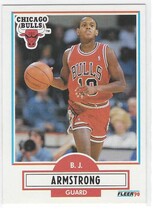 1990 Fleer Base Set #22 B.J. Armstrong