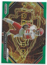 2023 Panini Prizm Fireworks Green Prizm #F-2 Patrick Mahomes Ii