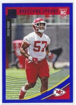 2018 Donruss Press Proof Blue #368 Breeland Speaks